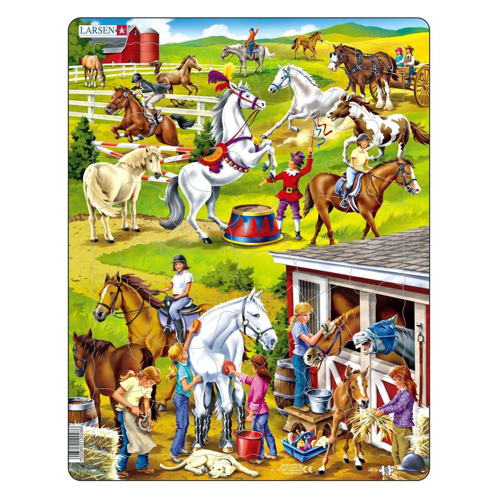 Selecta Larsen Pluzzle Animals - Horse Manege, 50º.
