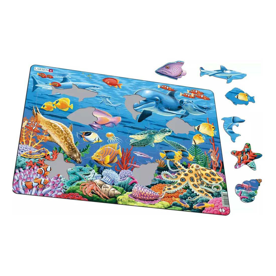 Selecta Larsen Pluzzle Animals - Coral reef, 35st.