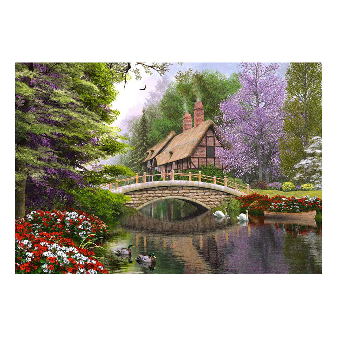 SelectA Castorland Gambe Puzzle River Cottage, 1000st.