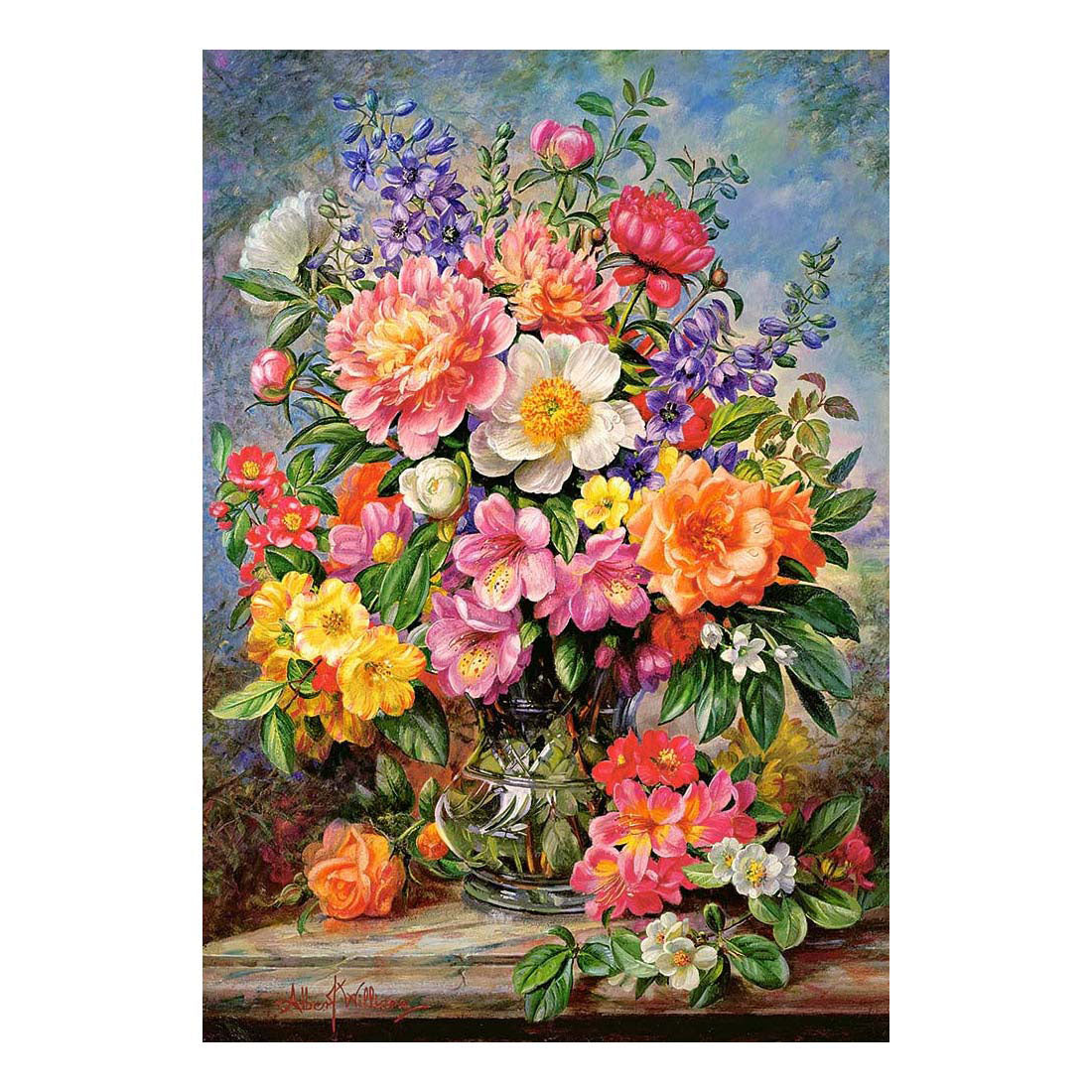 Selecta puzle castorland flores de junio en resplandor, 1000 uds.
