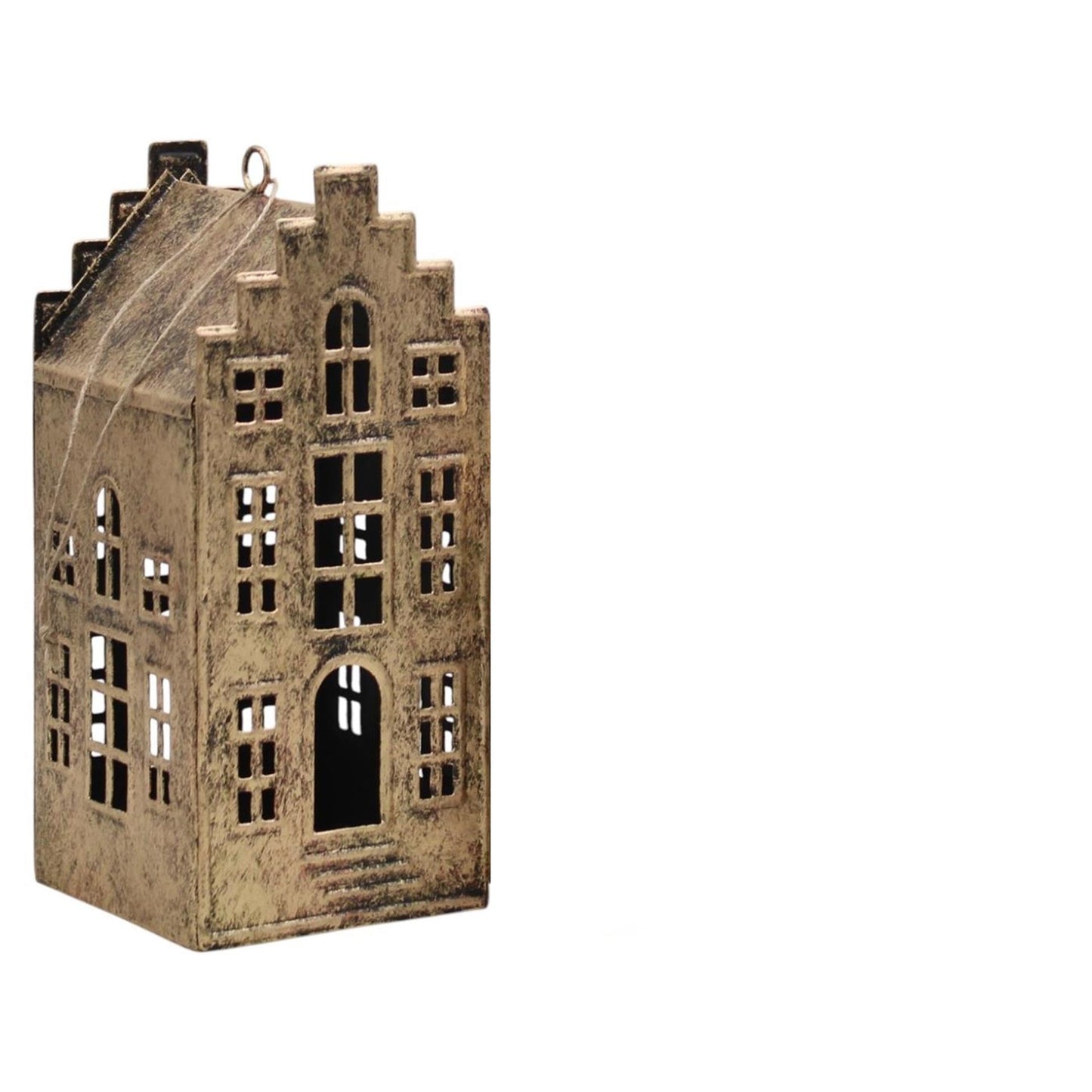 Ciondolo decorativo atmosfera signorile casa oro antico 8x8x18,5 cm