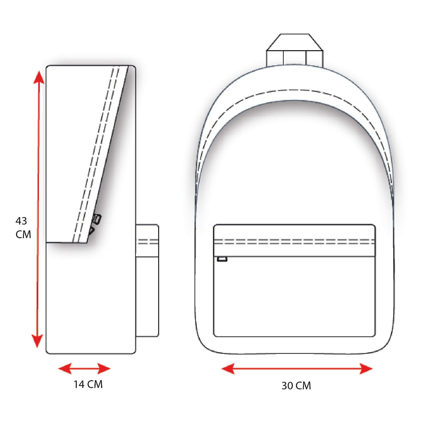 Mochila de vadobag el escuadrón loco gris