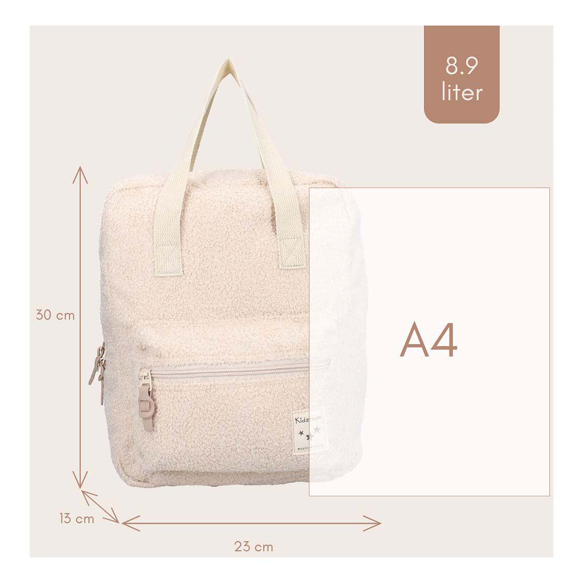 Backpack Kidzroom Berlin Berlino Sussurri morbidi beige