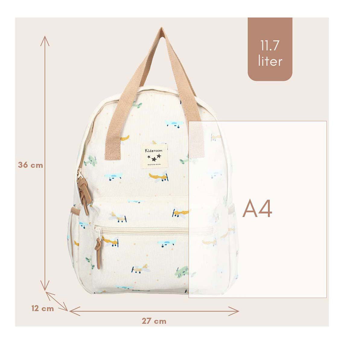 Backpack Kidzoom Lille Small Talk Aircraft