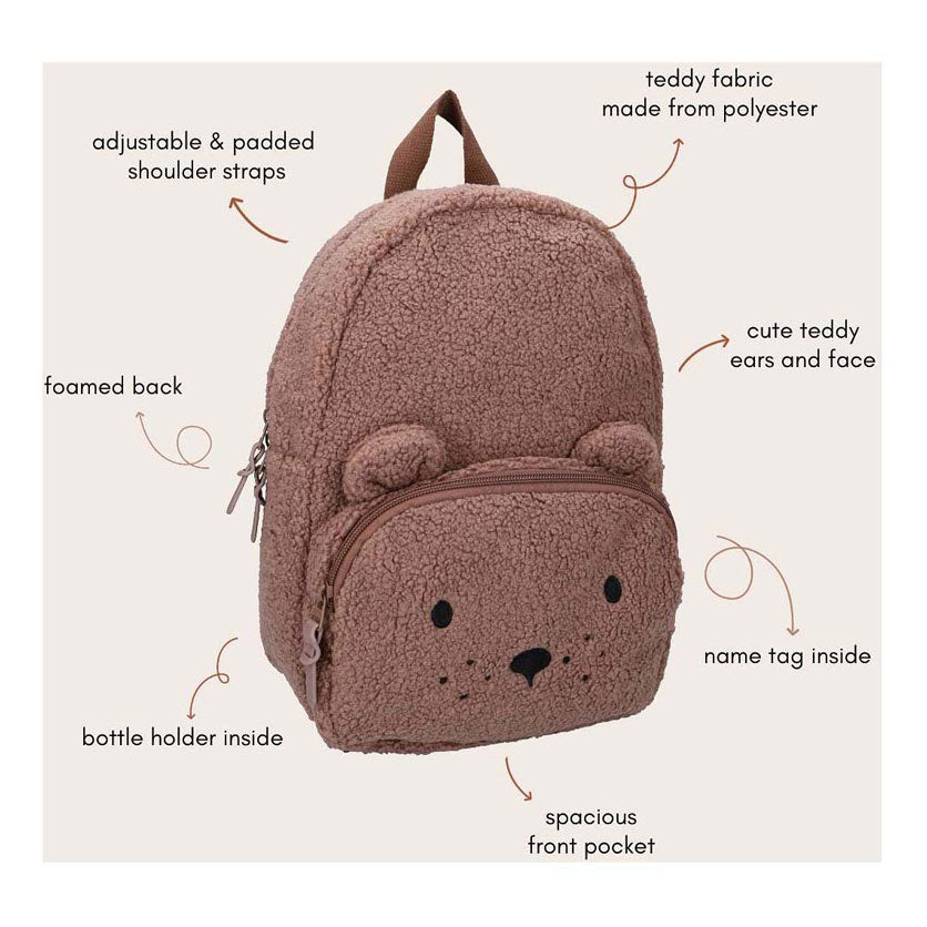Zaino Kidzroom Comfort Friends - marrone