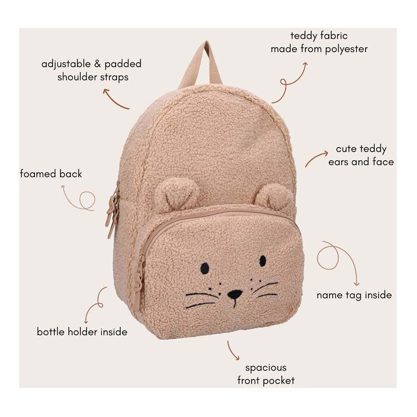 Zaino Kidzroom Comfort Friends - beige