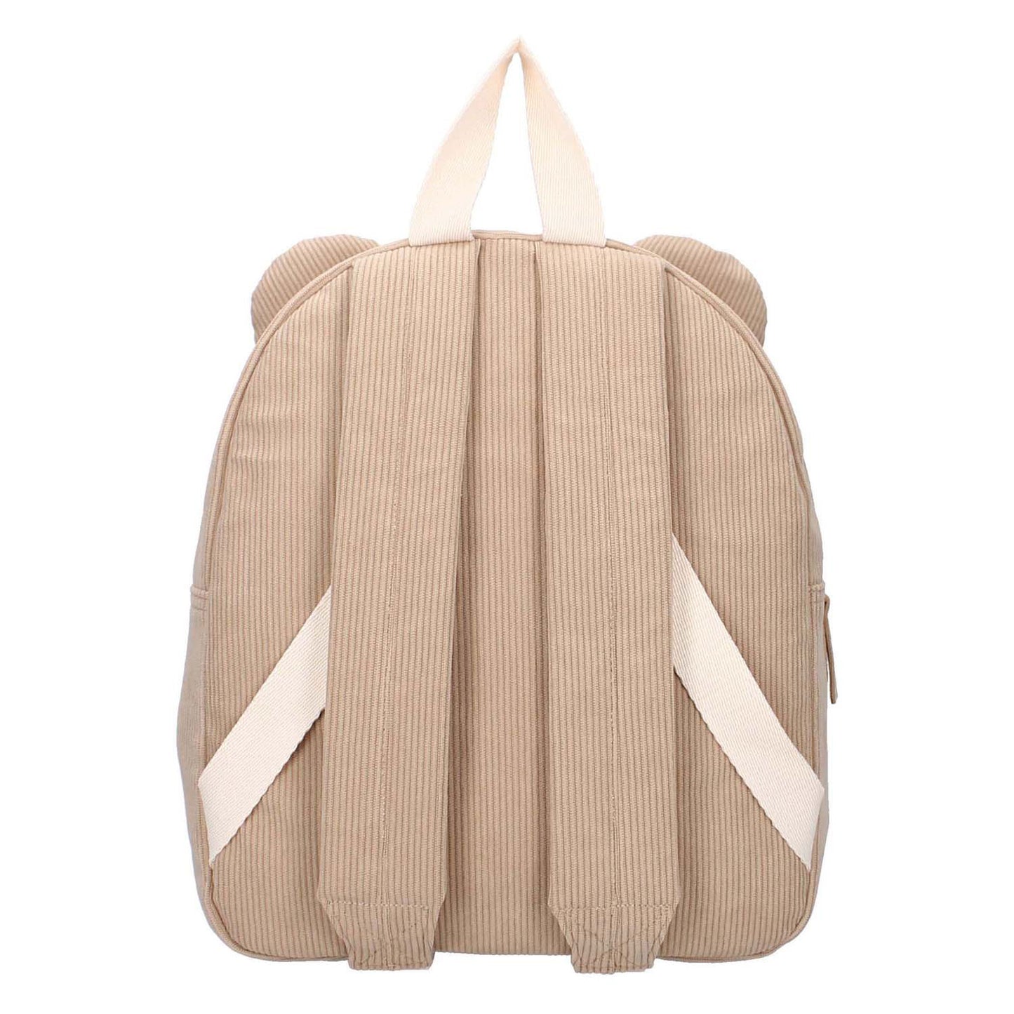 Vadobag mochila divertida cresta y fila - orejas de oso beige
