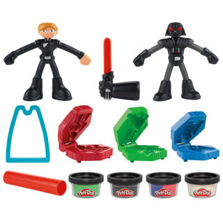 Play-doh star wars aplasta y corta sables de luz
