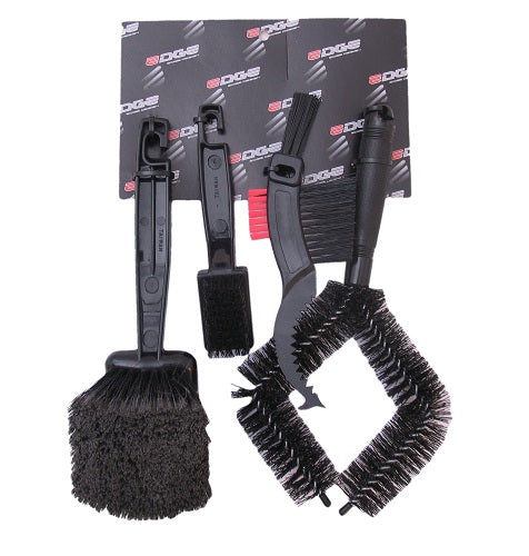 Juego de cepillo de limpieza de borde de 4 piezas para scooter de bicicleta