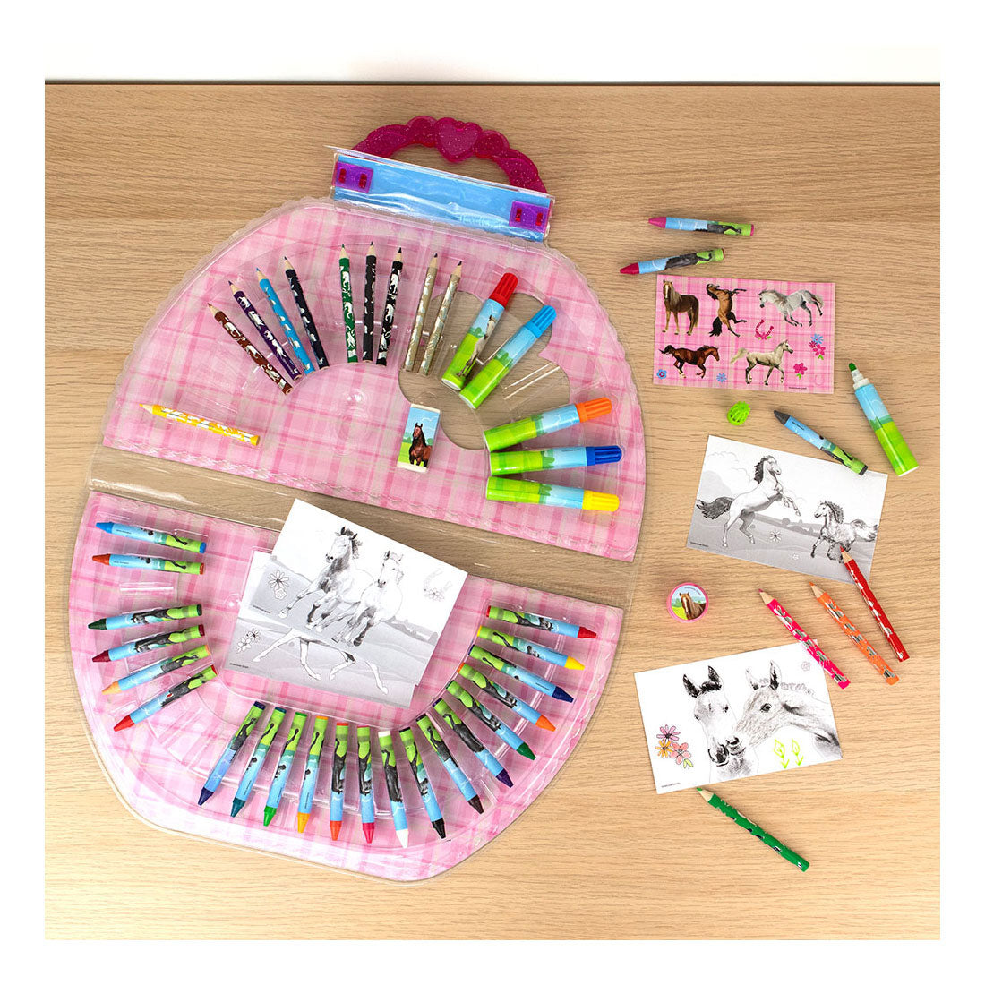Caballos de maleta de color encubierto, 51dlg.