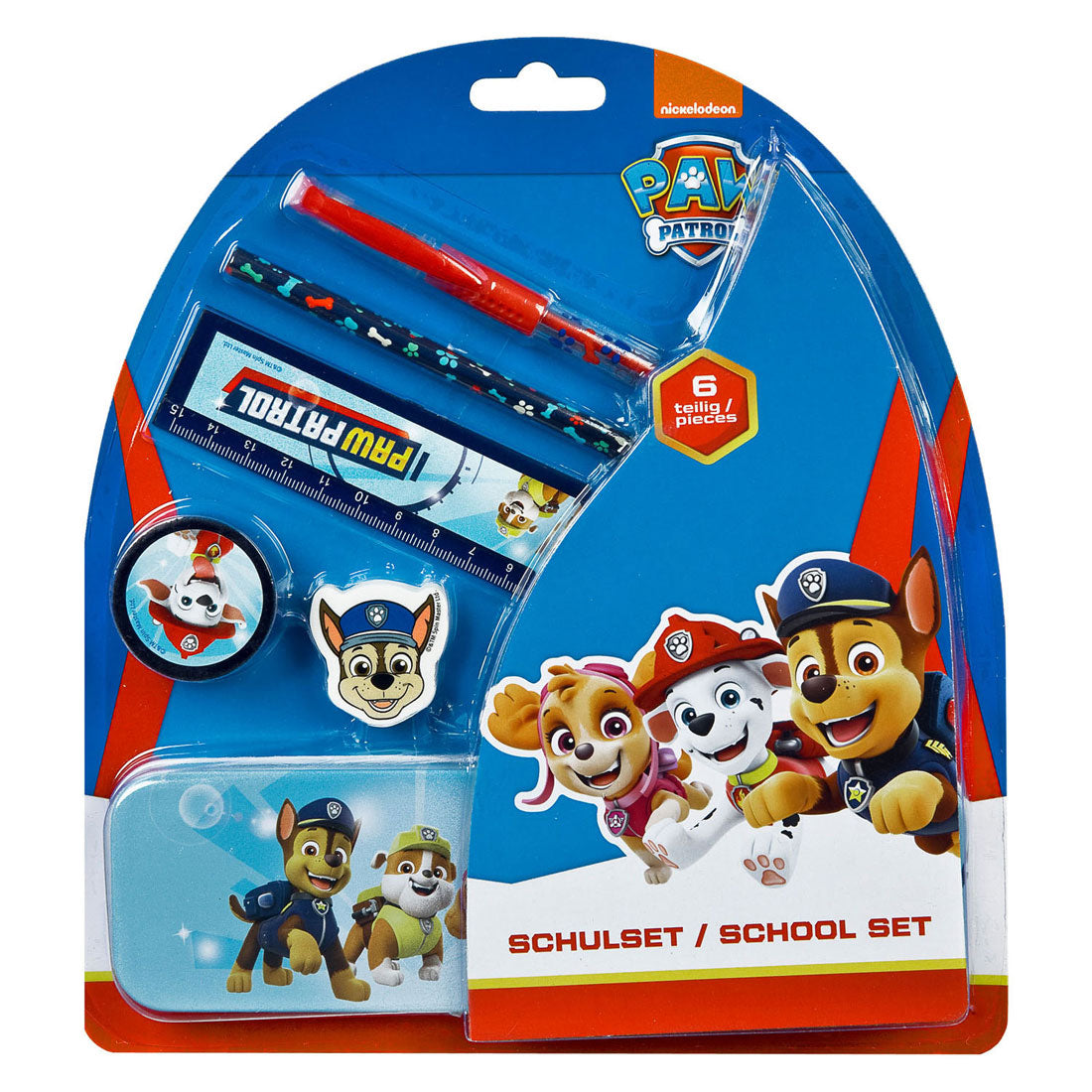 Scuola sotto copertura Set Paw Patrol, 6dlg.