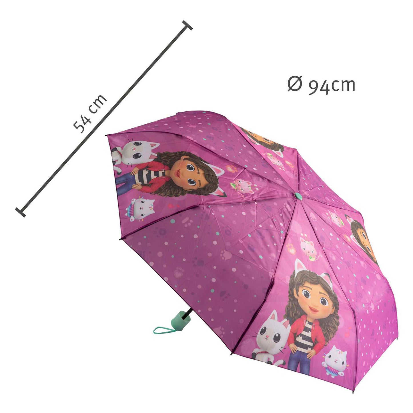 Undercover koci domek gabi serie - parasol - 94cm - lichtgewicht - handgreep
