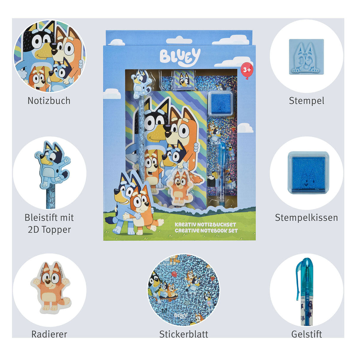 Set blocco note Undercover blu - 7 pz.