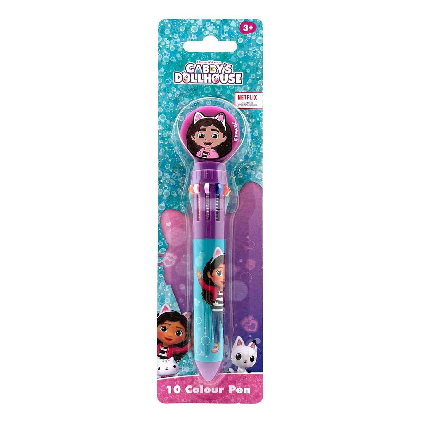 Penna a 10 colori per casa delle bambole di Gabby con topper