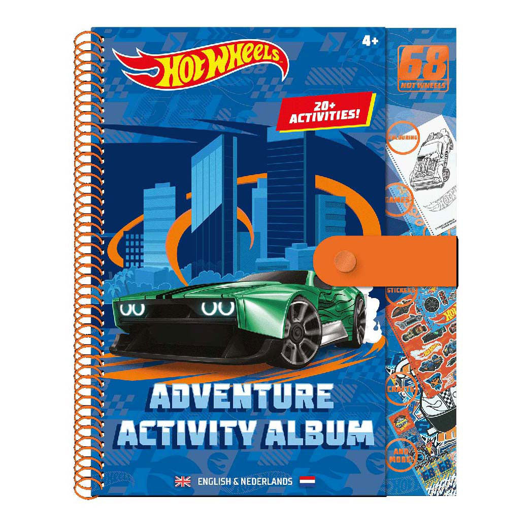 Speelgoedland hot wheels adventure activiteitenboek met stickers