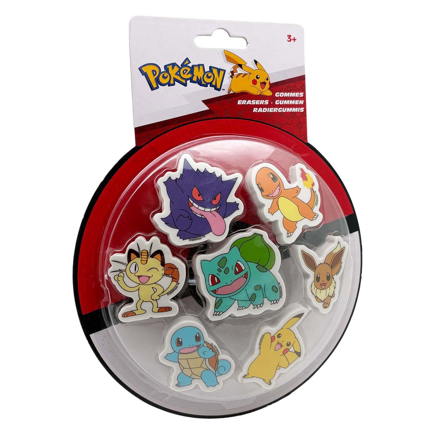 Set gomme da cancellare Pokémon Pokemon, 7 pezzi.