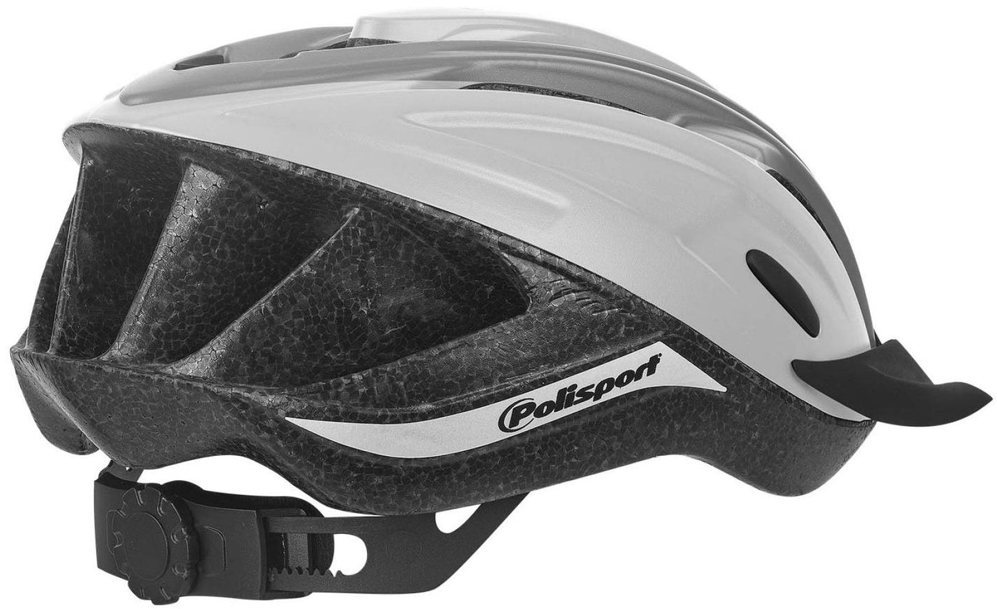 Polisport Ride in Bicycle Helmet M 54-58 cm Gray White Gray