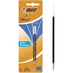 Ricarica penna a sfera bic 4 colori blu