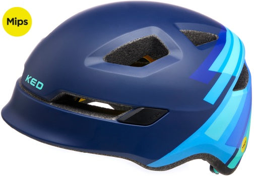 Casco per biciclette Ked Pop Mips - Small (48-52 cm) - Blu