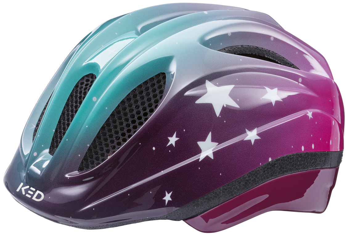 Ked Fietshelm Meggy II Trend S (46-51 cm) Estrellas Pink Aqua Glossy