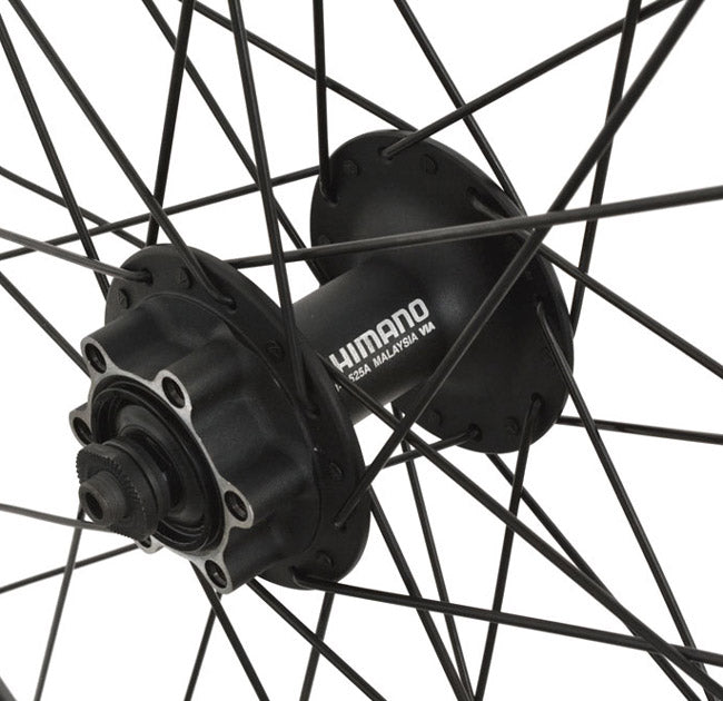 Rueda delantera 28 shimano 6 tornillos deore hb-m525 ryde zac 2000 hecha a medida