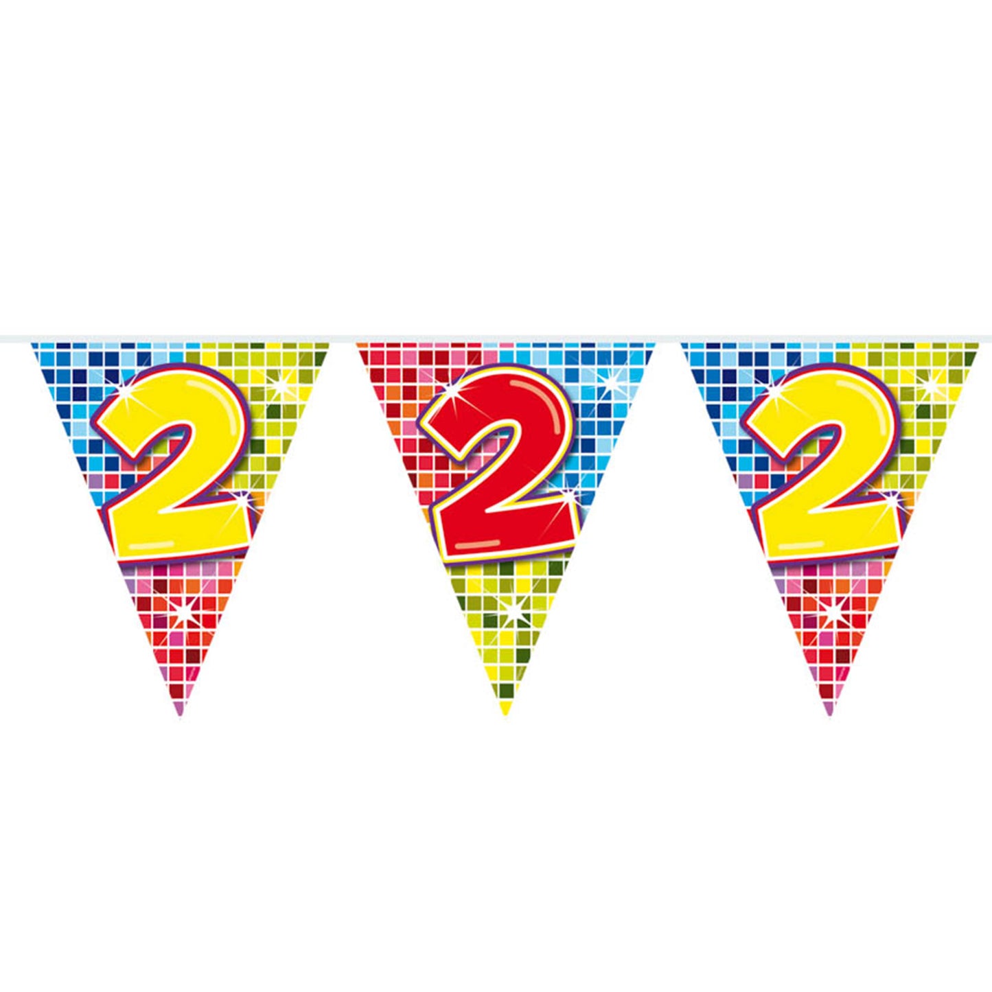 Blocchi di linea di bandiera mini 2 anni, 3mtr.