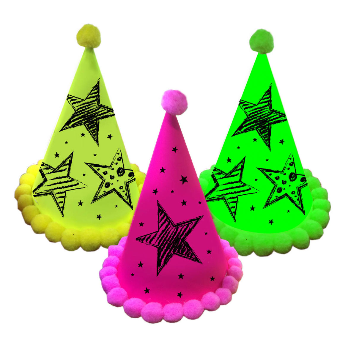 Neon Party Parcial Hoids, 3st.