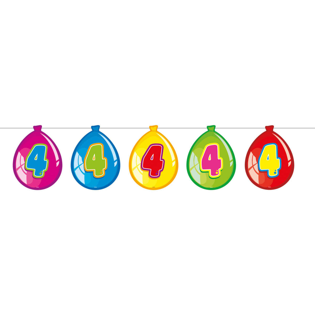 Palloncini di bandiera 4 anni, 10mtr.