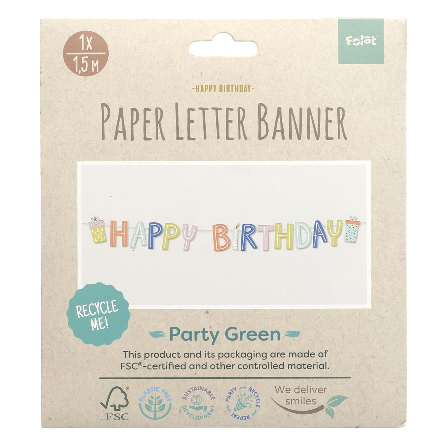 Carta Garland Eco Party 1.5 metros