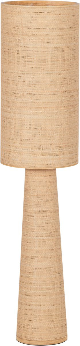 Lámpara de pie Woood syro ø 30 cm - rafia - natural - 130x30x30