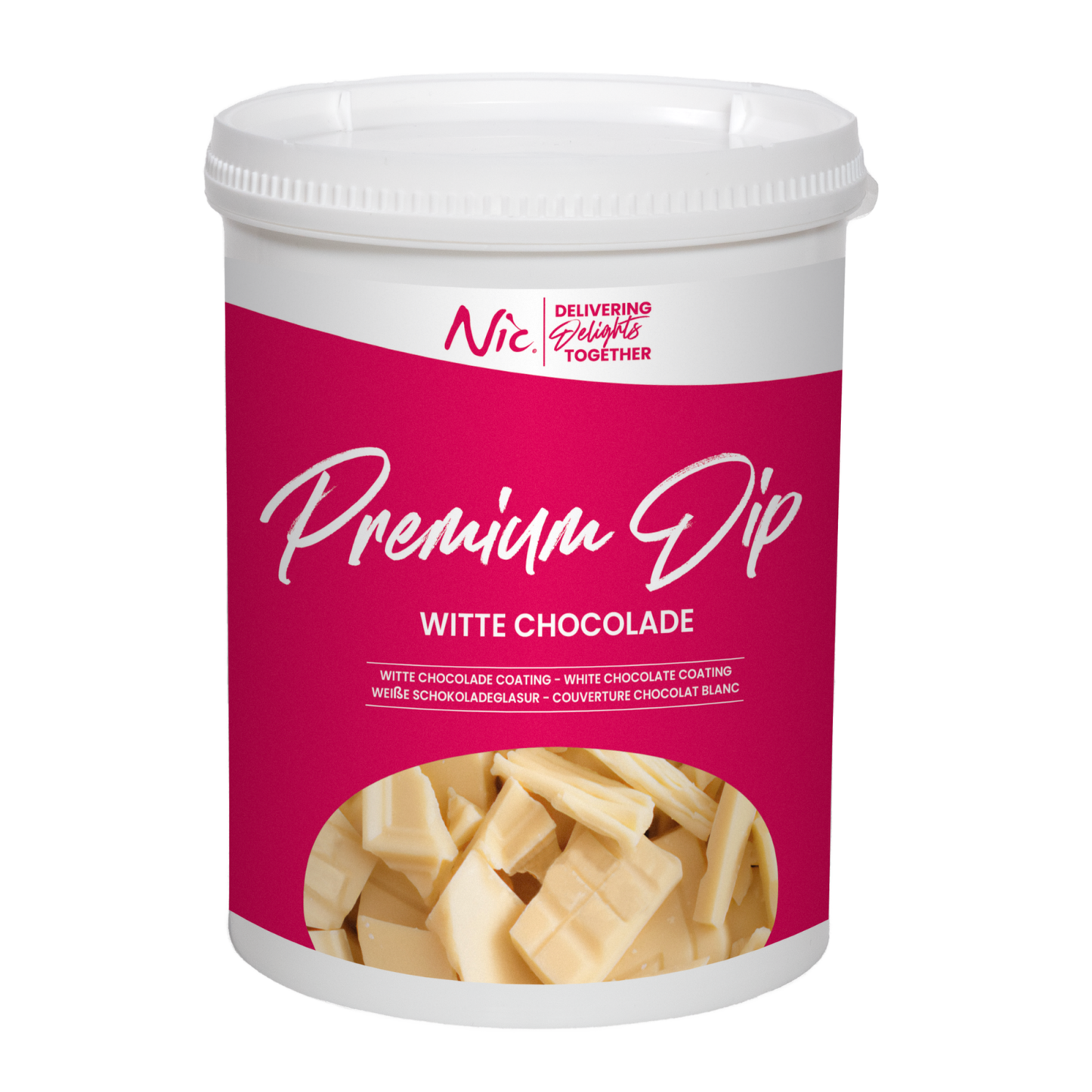 Chocolate blanco Nic premium dip (1,2kg)