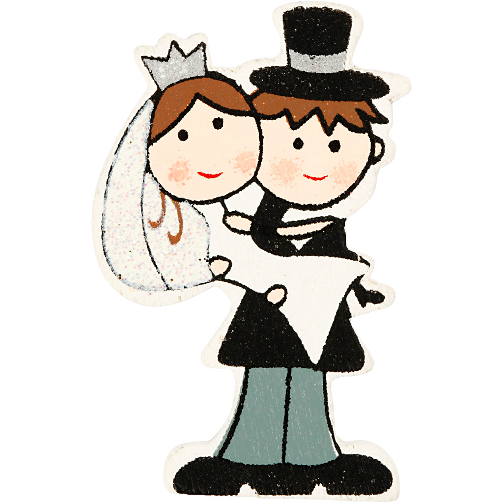 Sposi Creative Company, h: 50 mm, 4 pezzi 1 scatola