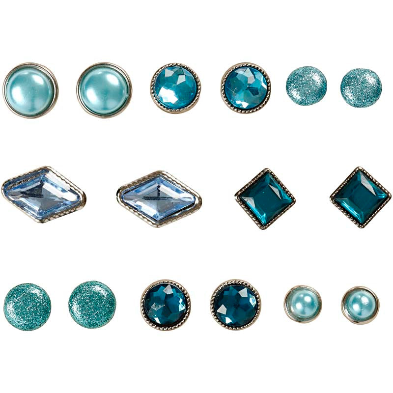 Chiodini decorativi Vivi Gade, misura 8-18 mm, blu, 16 pezzi 1 scatola