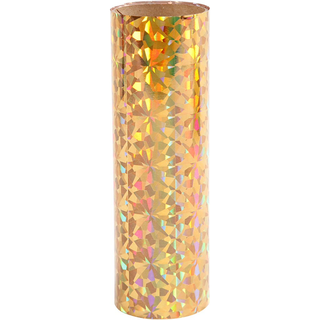 Pellicola decorativa Creativ Company, l: 15,5 cm, spessore 0,02 mm, oro, 50 cm 1 rotolo