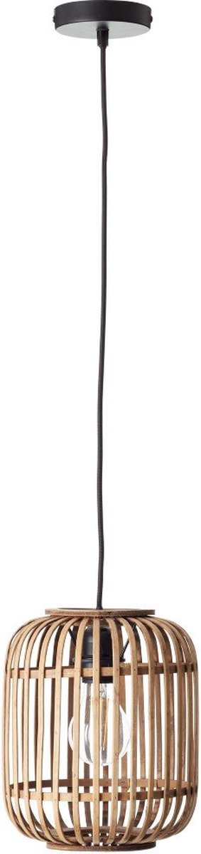 Brilliant woodrow - lampada a sospensione - e27 max 1x40w - marrone chiaro