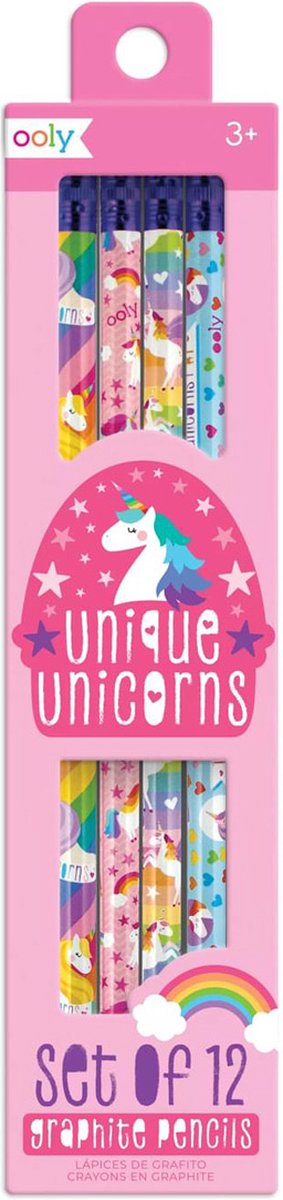 Ooly - unicorni unici - matite di grafite - 12 pezzi