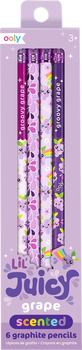 Ooly - lil juice - matite profumate all'uva - 6 pezzi