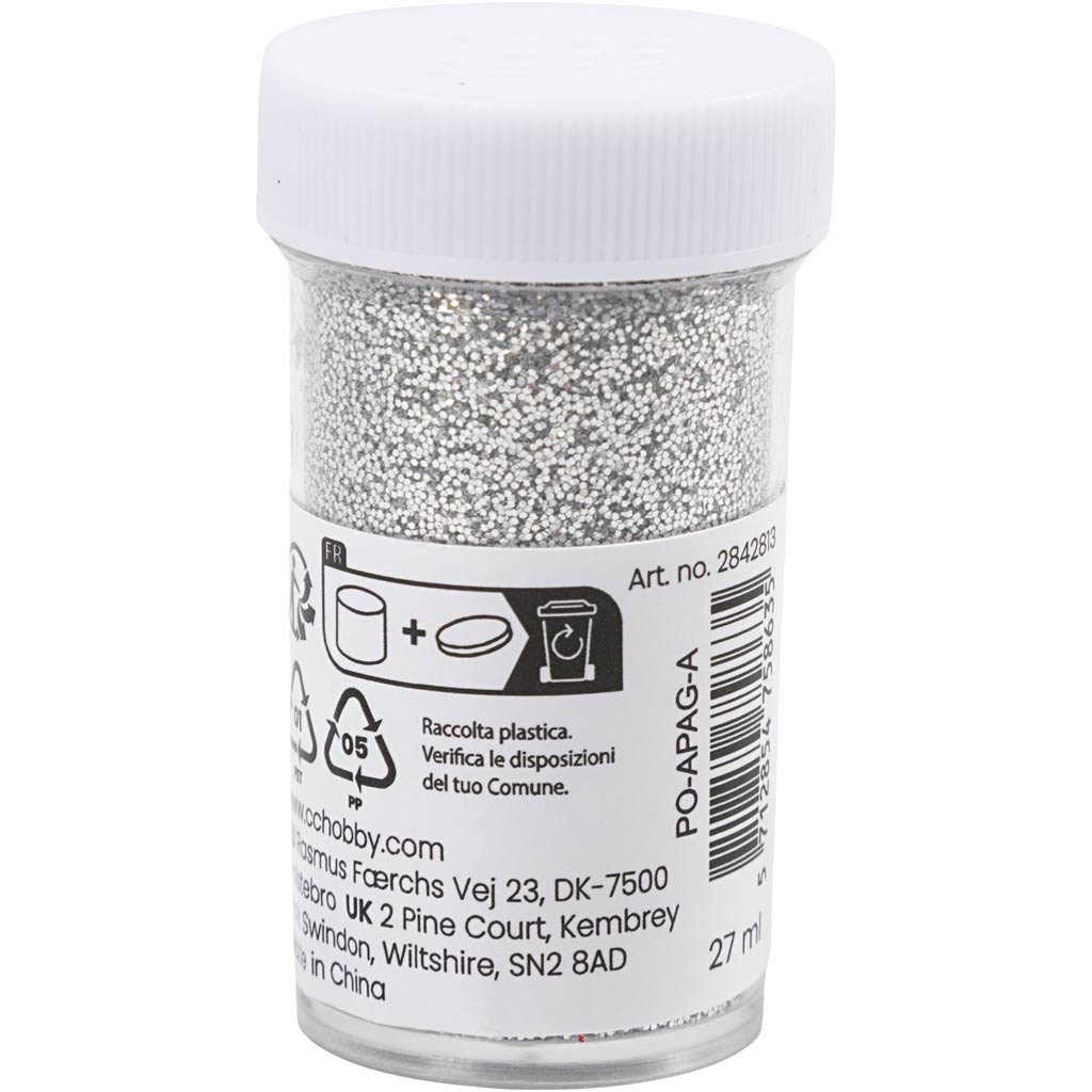Creativ empresa bio brilla, plata, 27 ml 1 caja