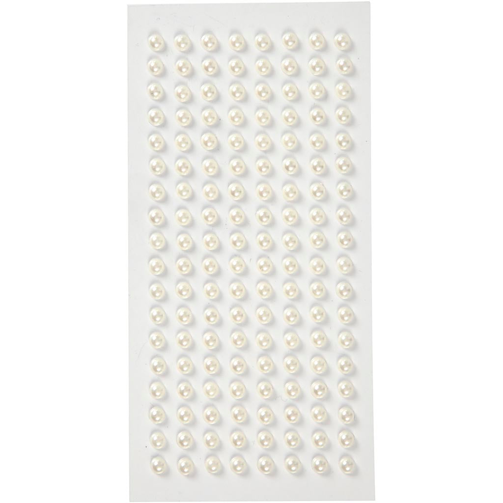 Mezze perle Creativ company, d 5 mm, bianco, 144 pezzi 1 scatola