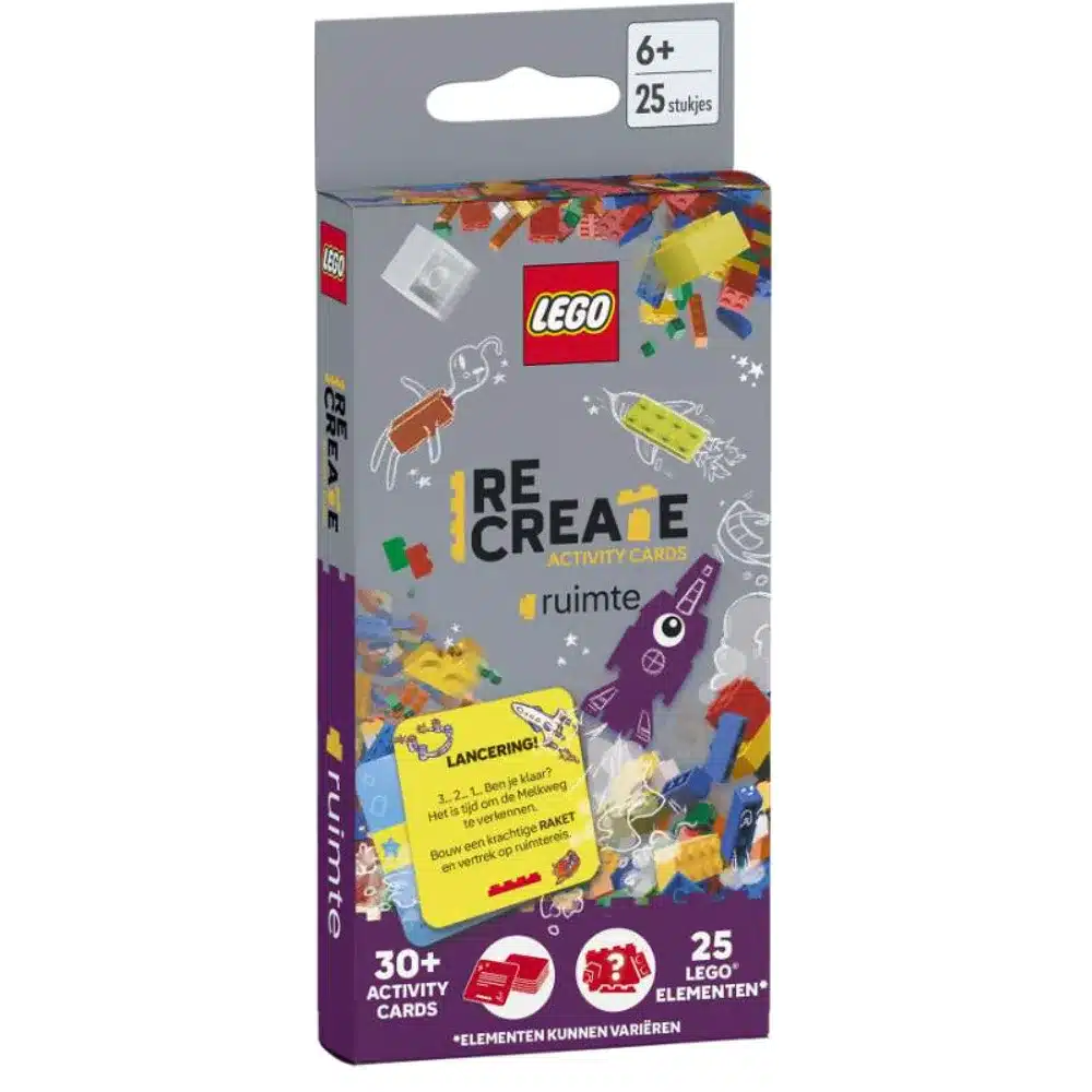 Lego recrea el espacio de las tarjetas de actividades.
