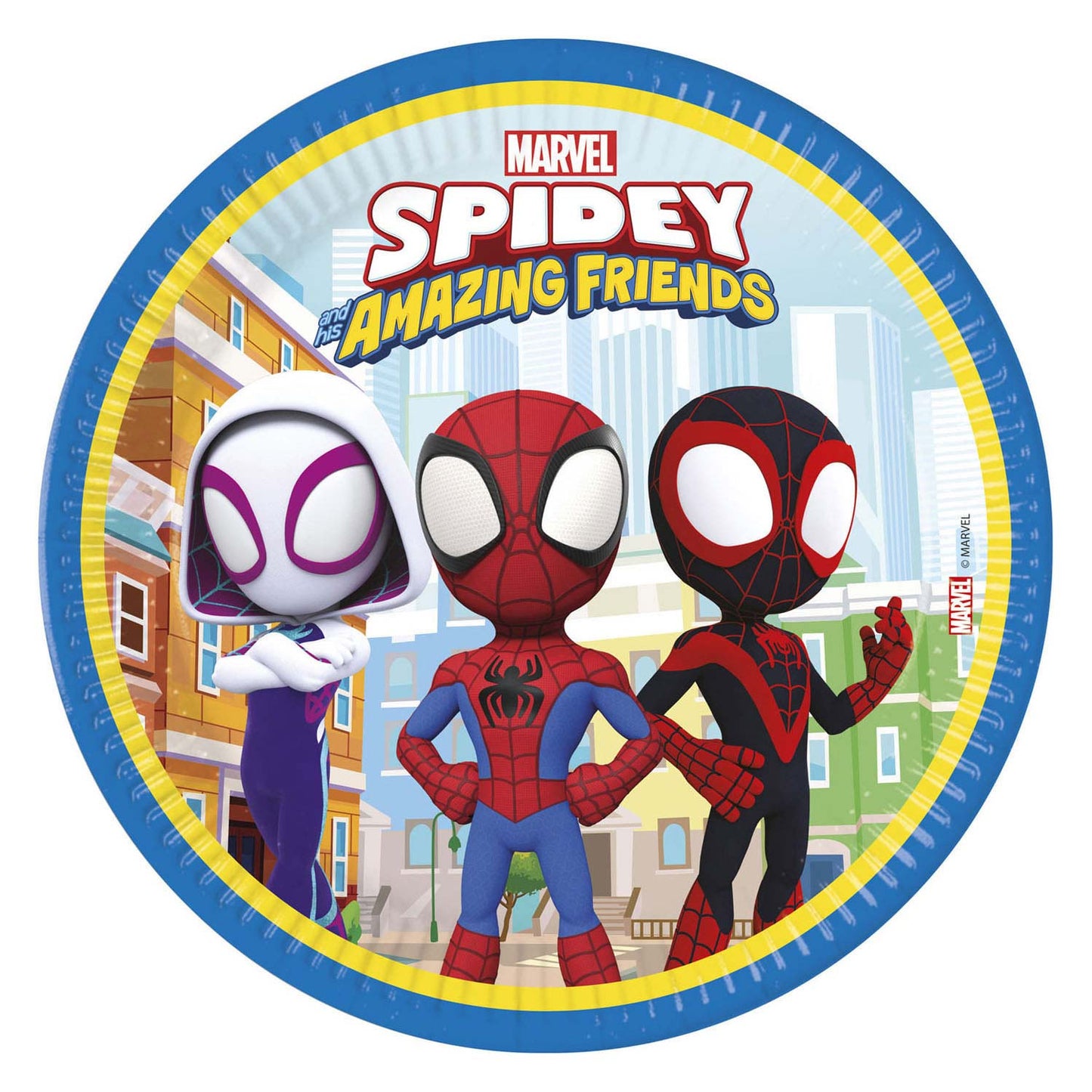 Placas de papel FSC Spidey, 8st.
