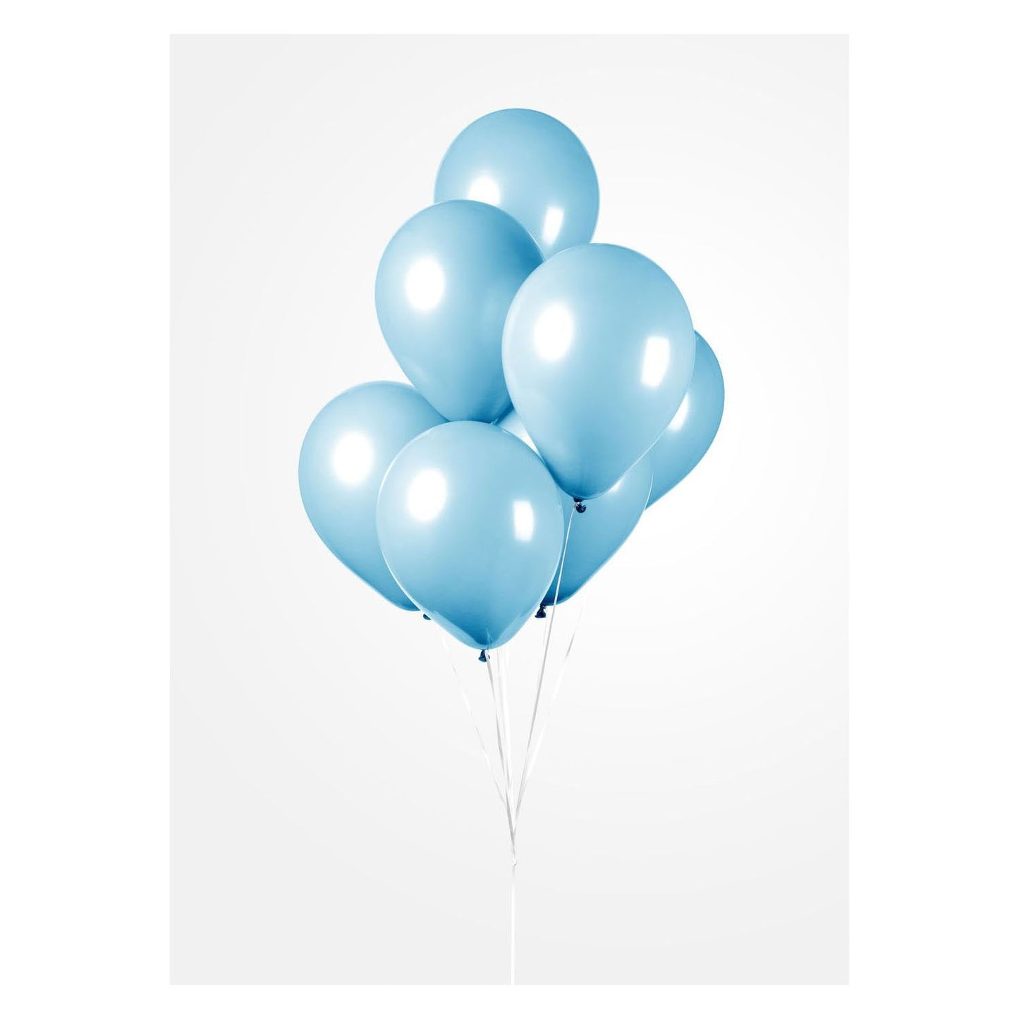 Globos balloons light blue 30 cm, 10st.