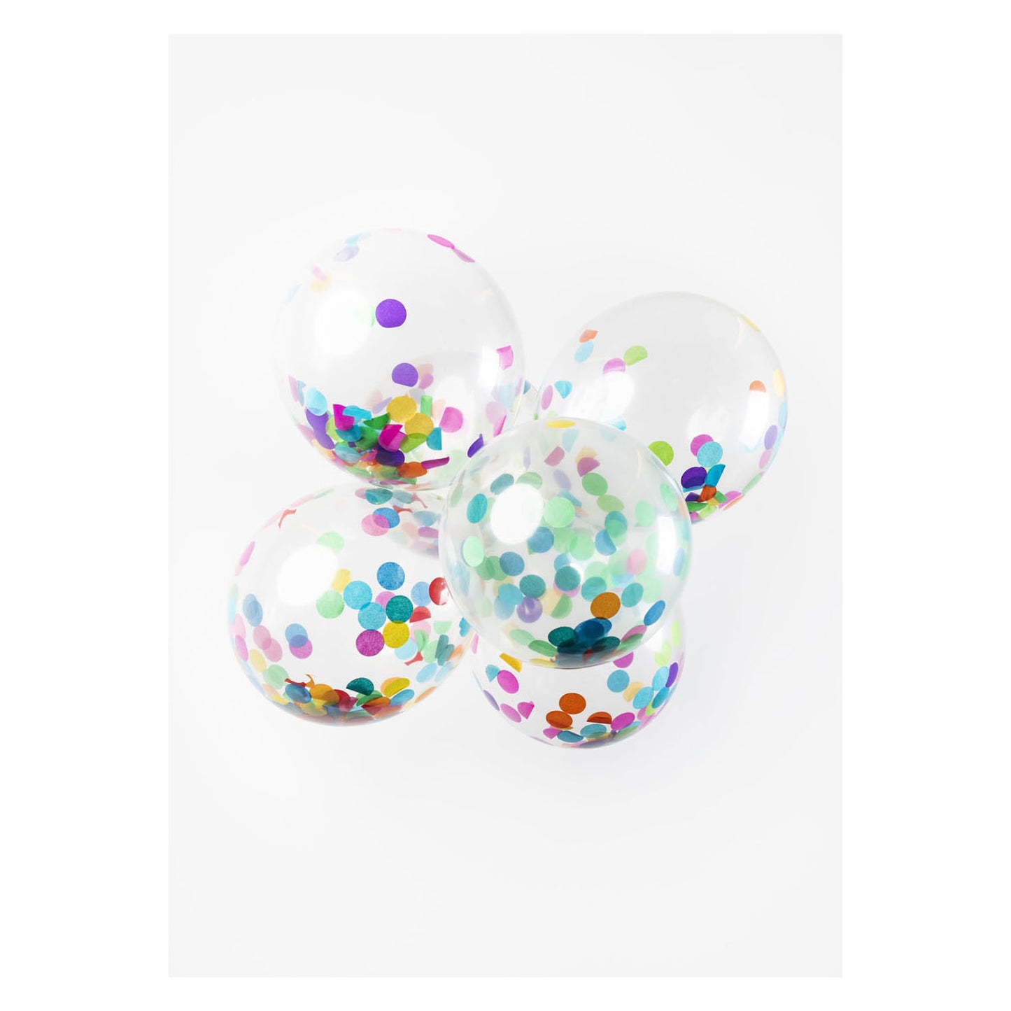 Confetti balloons paper confetti mix 30 cm, 6st.