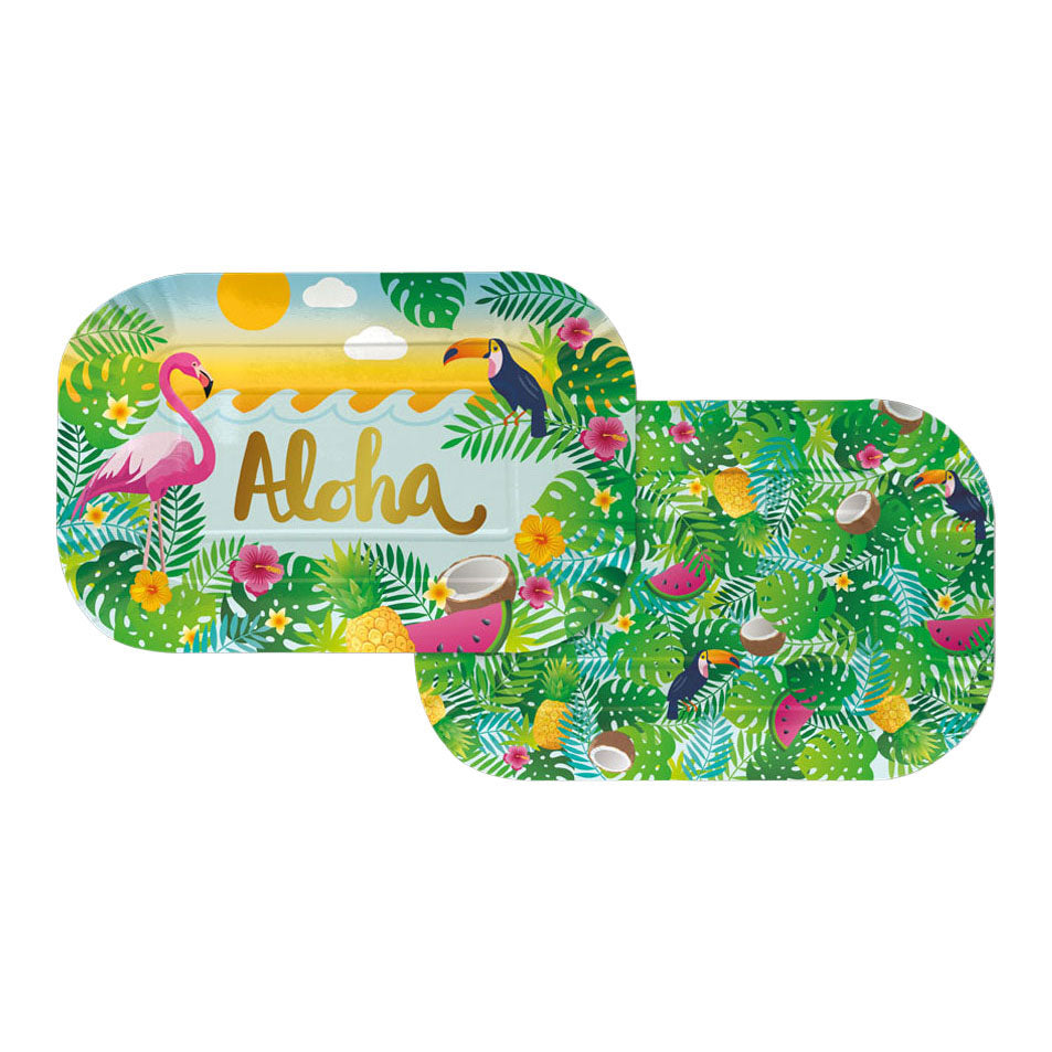 Platos de servir de papel Globos 30x20cm aloha - 2 uds.