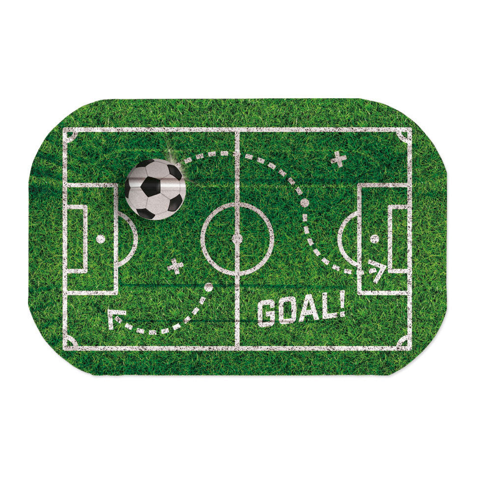 Piatti da portata in carta Globos 30x20cm calcio - 2 pz.