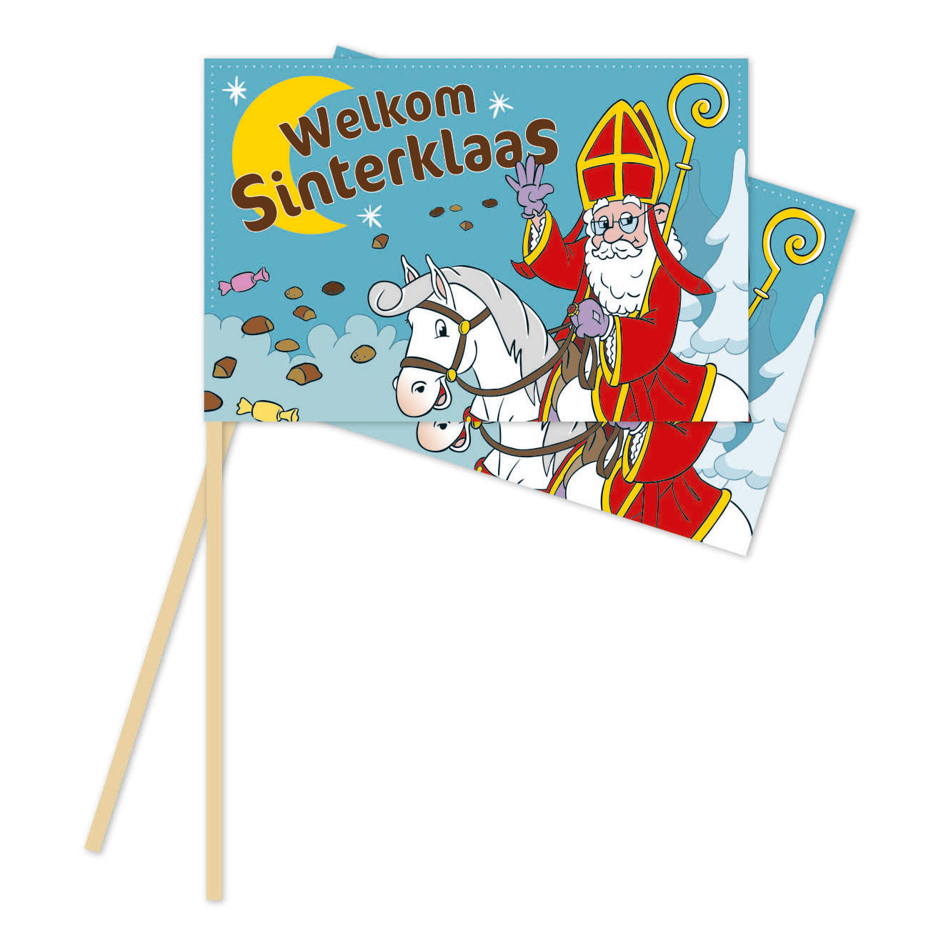 Sinterklaas bandiere di carta 10 pezzi