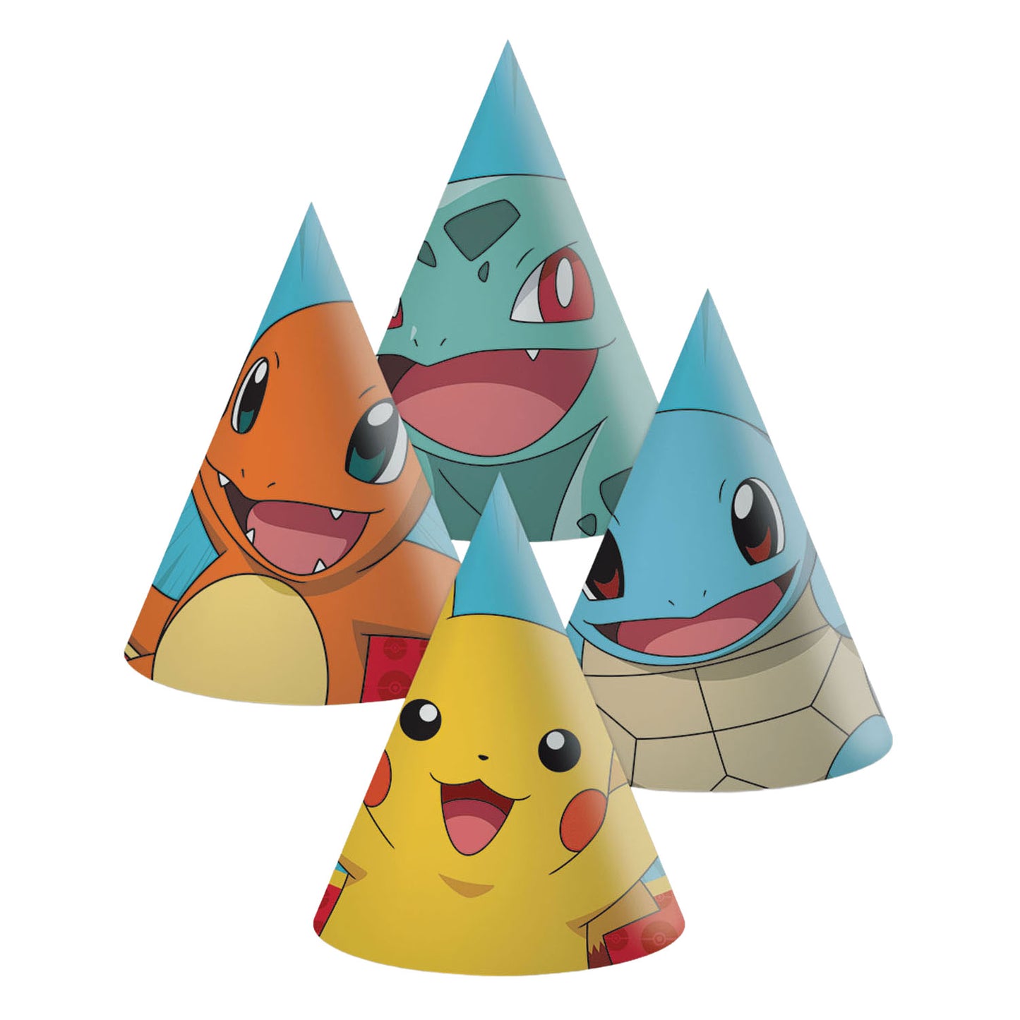 Cappelli di carta Pokemon 6 pezzi | 2 pezzi