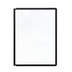 Merkloos sans marque zichtpaneel a4 shepra soho durable 5606-01 zwart 5 stuks