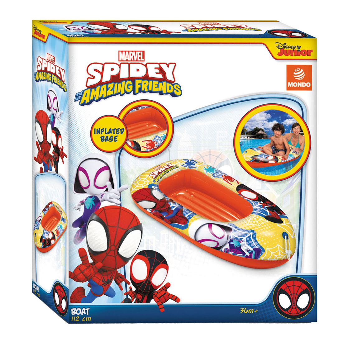 Bote inflable de Mondo Spidey, 112 cm