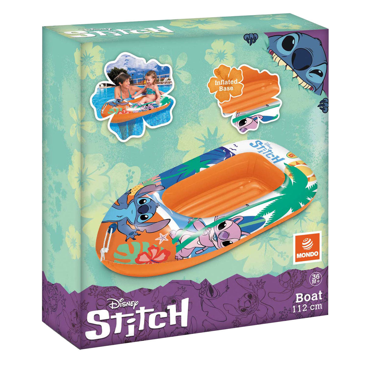 Puntada de bote inflable Mondo